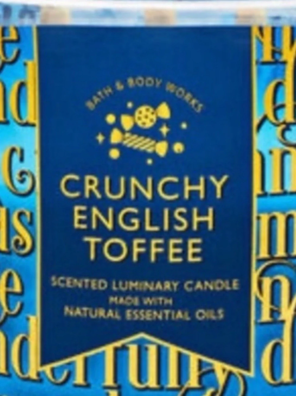 Bath & Body Works Crunchy English Toffee 3 Wick Candle